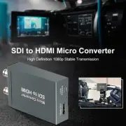 1 SDI In to 2 HDMI + SDI Out Mini HD Video Micro Converter Audio Switcher #8