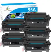 5PK CE255A 55A Toner for HP LaserJet Enterprise 500 P3010 P3016 P3015n MFP M525c