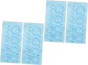 4-pc Quilling Tool Kit DIY Paper Craft Tools Molds Deckle Abs Material for Quilling