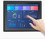21.5 Inch Capacitive Touch Industrial Panel Computer with WiFi and RS232 Com (4GB RAM 256GB SSD, Core i3-7100U)