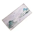 Dish Towel Super Absorbent Double Side Mountain Bird Tea Coffee Cup Cleaning