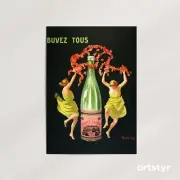 Drink All Evian-Cachat · Leonetto Cappiello, 1912 · Giclée Wall Art Print
