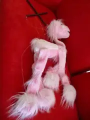 Sunny Toys 38" Large Pink Poodle Marionette Plastic Control Art of Puppetry