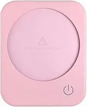 Coffee Mug Warmer Pink Electric Coffee Warmer for Desk with Auto Shut Off 3 Temperature Setting Smart Cup Warmer for Warming & Heating Coffee, Beverage, Milk, Tea and Hot Chocolate(No Cup)