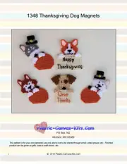 Thanksgiving Dog Magnets-Plastic Canvas Pattern or Kit