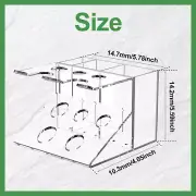 Razor Holder Acrylic Razor Holder Stand Shaving Brush Stand with Slots HucyJ