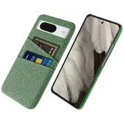 For Google Pixel 8 Case Cloth Texture Scratch-resistant Phone Shell with Dual Card Holder