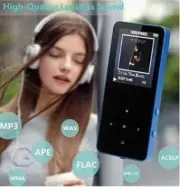 MP3 Player - HonTaseng Portable Metal Touch Button Music Player Build-In Speaker