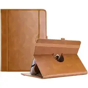 9"-10.1" Inch Universal Tablet Case, Protective Cover Stand Folio Case Brown
