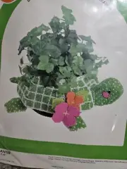 Vintage Turtle Planter Brand New Old Stock Canvas Capers Dick Martin 1981 Fun