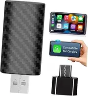 MAGICLULU Wireless Auto Adapter for Car Compact Carplay Wireless Connector for USB Plug Performance Compatible with Various Car Models Durable Design