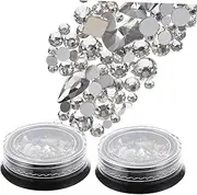 Nail Art Charms Set Boxes of Rhinestone Manicure Decorations Fun DIY Manicure Supplies for Girls