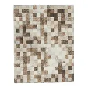 Tablecloth Squares Thin Canvas Beige 140 x 180 Cm