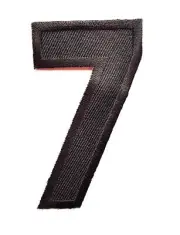 "StitchCraft 3" Black Appliques: DIY Embroidered Iron On/Sew On Patch for Hat, C