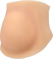 Fake Pregnancy Belly, Lifelike Skin Color Silicone Artificial Pregnant Tummy Silicone Pregnancy Belly, Fake Pregnant Belly for Advertising,Cosplay(XXL)