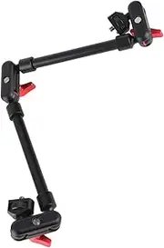 22in Adjustable Articulating Magic Arm 1/4 Screws with Ball Head, Flexible 360° Rotation Universal Camera Mount for LED Light/Microphone Video Rig/Smartphones/Monitors