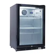 Smart 118L Drinks Chiller With Single Glass Door in Black (SMH1840BLK)