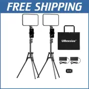 Professional 2 Pack LED Ring Light Kit with Remote, Tripod & Adjustable Features