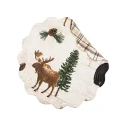 Nolan Pines Round Placemat Set of 6 17 C&F Home