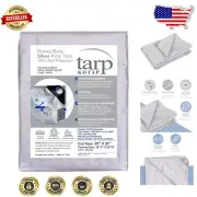20 x 24 Ft Silver Heavy-Duty Tarp - 10-Mil Waterproof Shield for Extreme Weather
