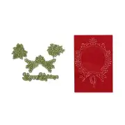 Sizzix Framelits Die Set 4PK w/Textured Impressions - Ornament Set #2 - 657976