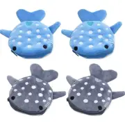 2Pcs Whale Coin Purse Headphone Wallet Pouches Plush Bag for Small Items