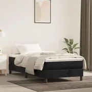 vidaXL Box Spring Bed without Mattress Black King Single Size Velvet