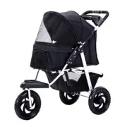 Dog Carrier Trailer Strollers 3 Wheels Foldable Large
