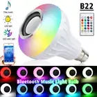 12W B22 Lamp Smart LED Light Bulb Bluetooth RGB Colour Music Speaker With Remote