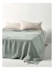 [Aura Home] Waffle Bed Cover in Mist