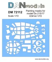 Dan Models 72112 - 1/72 Painting Masks for Model Do-215/17 ICM Eduard Kit Scale