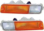 Fog Lamps 1 Pair Car Front Bumper Fog Light Bar Lamp Indicator Blinker Lights For Triton Ute MK Series 1 2 3 Driving Lamp