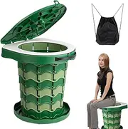 Portable Camping Toilet - Portable Mobile Toilet,Retractable Potty with Adjustable Height Outdoor Camping Stool for Hiking Fishing Beach Picnics Kids Adults
