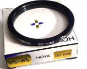 Hoya 52-46mm Step-Down Stepping Lens Filter Adapter Ring 52mm-46mm 52mm-46 52-46