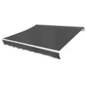Folding Awning Outdoor Patio Manual Retractable Arm Canopy Sunshade 300cm