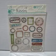 Kaisercraft "Travel Postmarks" Collection Rub On Stickers Scrapbook Cards Craft
