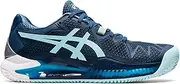 [ASICS] Women's Gel-Resolution 8 Clay Tennis Shoes, 10, Light Indigo/Clear Blue
