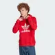 【ADIDAS】TREFOIL HOODY 連帽上衣 帽T 男 紅色-IM4497