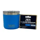 LASER ENGRAVED YETI 14oz. RAMBLER MUG with 3PK MAGSLIDERS - BIG WAVE BLUE