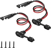 Linkstyle SAE Quick Connector Harness, 1FT 10AWG SAE Male to Female Cable, Waterproof SAE Extension Cable, Power Socket, Side Wall Connection for Solar Panel, Generator, Battery Charger, Pack of 2
