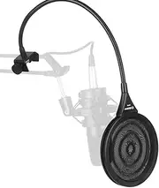 Alctron MPF02 pop filter used in home recording, studio recording, stage performance, dual metal material with new design clamp