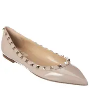 Valentino Rockstud Patent Flat