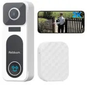 Doorbell Camera Wireless with Chime, 2K Smart Video Doorbell Camera