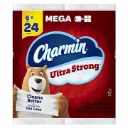 Charmin 04176 Ultra Strong Mega Roll Bath Tissue, 2-Ply, 242-Sheets Per Roll,