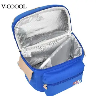 V-COOOL雙肩雙層保冷袋送保冷劑X2個  母乳袋 運輸袋 保溫袋 媽咪包 電腦包 可當貝瑞克 吸乳器收納袋 V135