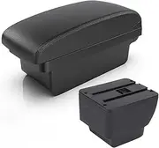 Armrest Compatible For MAZDA 2 Demio Car Armrest Box Retrofit Parts Storage Box Car Accessories Interior Parts Details With Usb(A2 Black line NO USB)