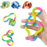 3-Pack Tangle Twist Fidget Toy / Sensory Toy multicolour