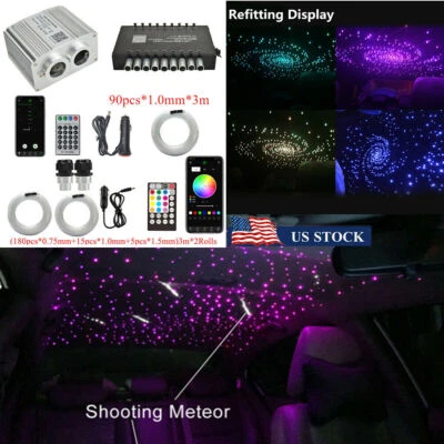 16W Twinkle Meteor RGBW LED Car Roof Ceiling Starry Sky Light Fiber Optic Light (for: Lexus)