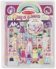 Melissa & Doug - Reusable Puffy Sticker Activity Book - Day of Glamour