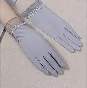 [LEIXIUSM] Summer Gloves Women's Breathable Riding Women's Driving Touch Screen Ice Silk Thin Lace